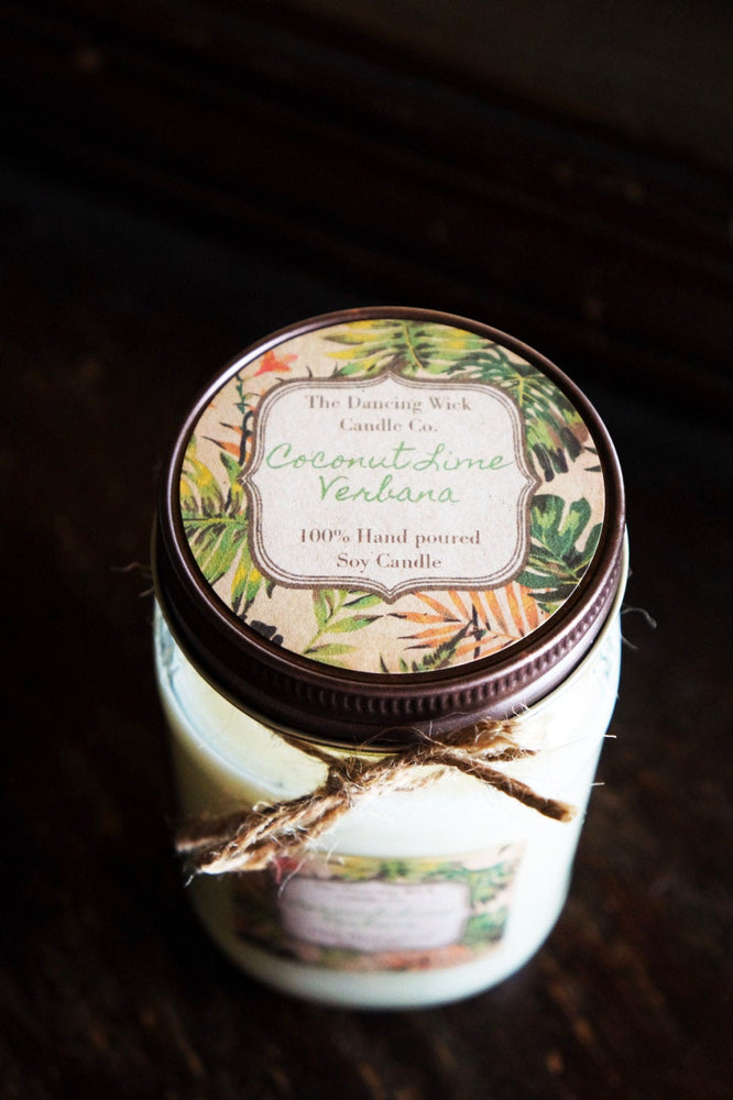 Coconut Lime Verbana Soy Candle